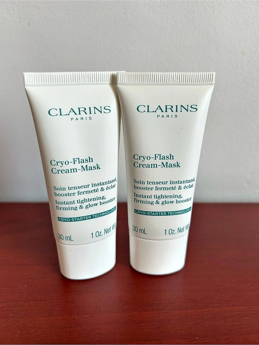 30mlx2 Clarins Cryo-Flash Cream-Mask Face Mask NWT